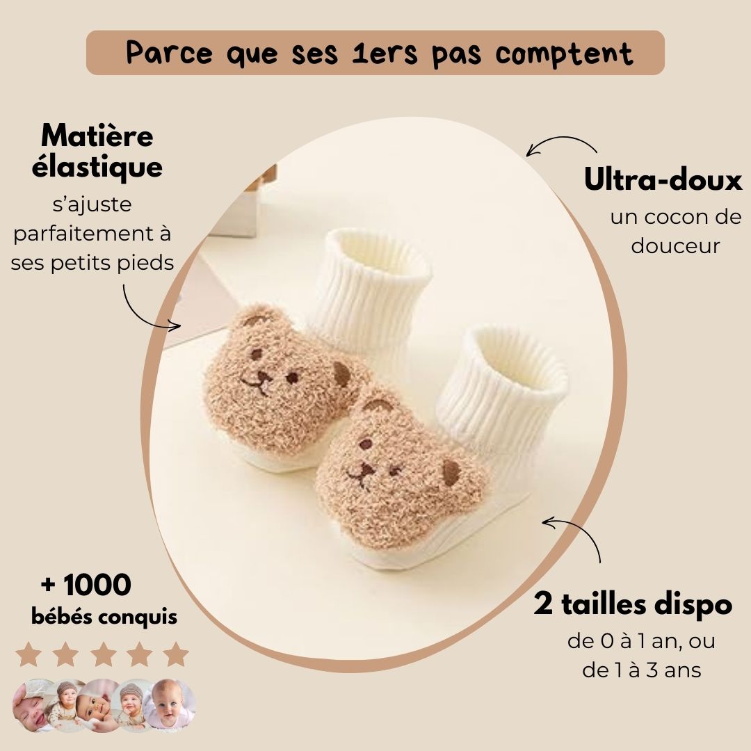 Chaussettes pour bébés anti-dérapantes et respirantes